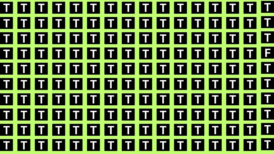 Brain Teasers for Geniuses: If you have Eagle Eyes Find the Letter F in 12 Secs