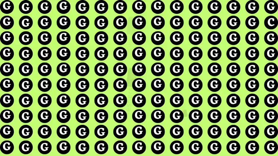 Only 5% of People Can Spot the Letter C among G in This Image Within 10 Seconds