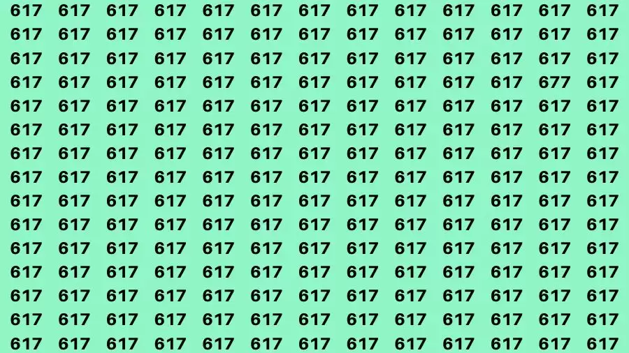 Brain Test: If you have Eagle Eyes Find the Number 677 in 15 Secs