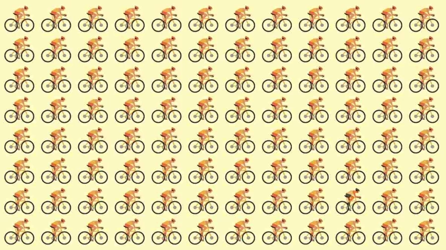 Optical Illusion Challenge: If you have Sharp Eyes find the Odd Bicycle in 12 Seconds