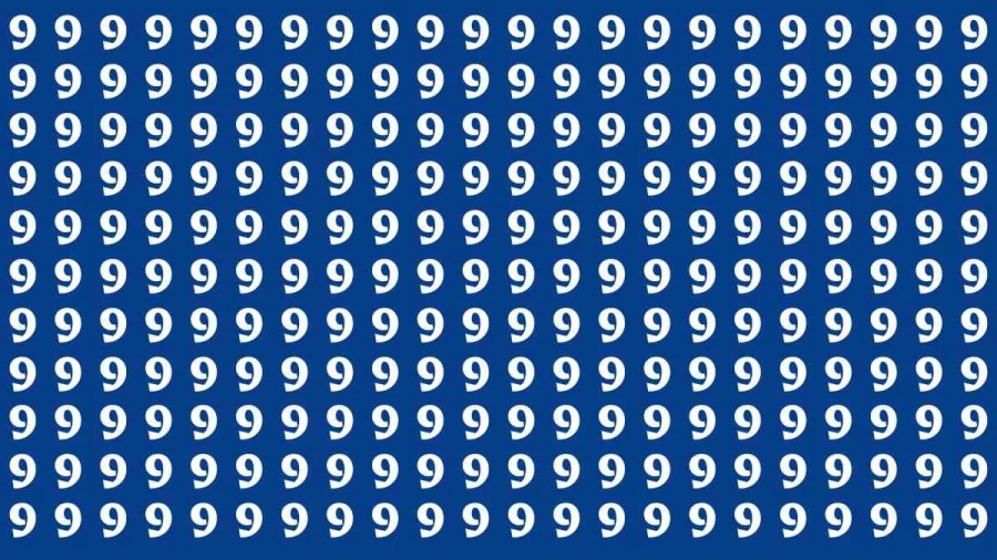 Observation Brain Test: If You Have Hawk Eyes Find 8 among the 9s within 15 Seconds?