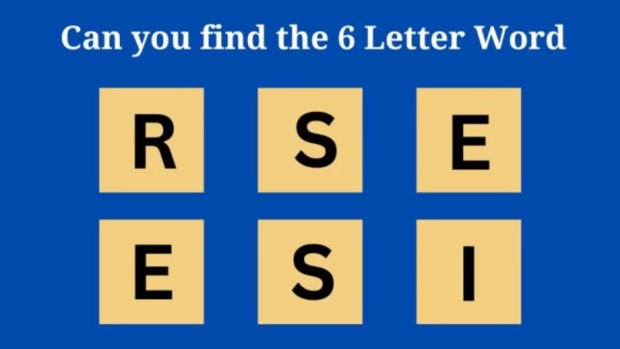 Brain Teaser: Can you find the 6 letter word in 10 Seconds? Scrambled Word Puzzle