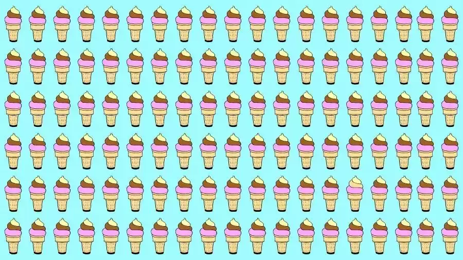 Brain Test: Can you spot the Odd Ice Cream in this Image? Picture Puzzle