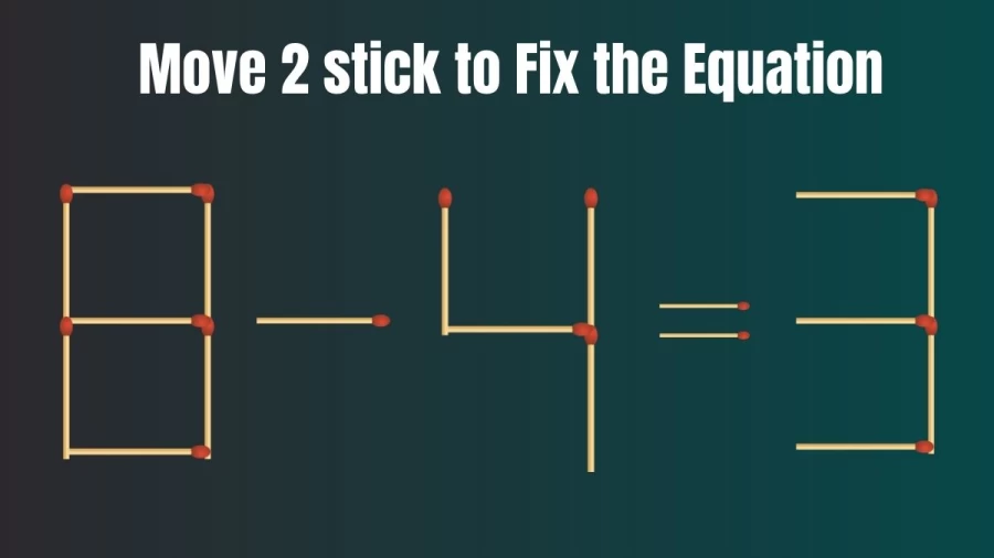 If you are a Genius Solve this Matchstick Brain Test Puzzle in 30 Secs