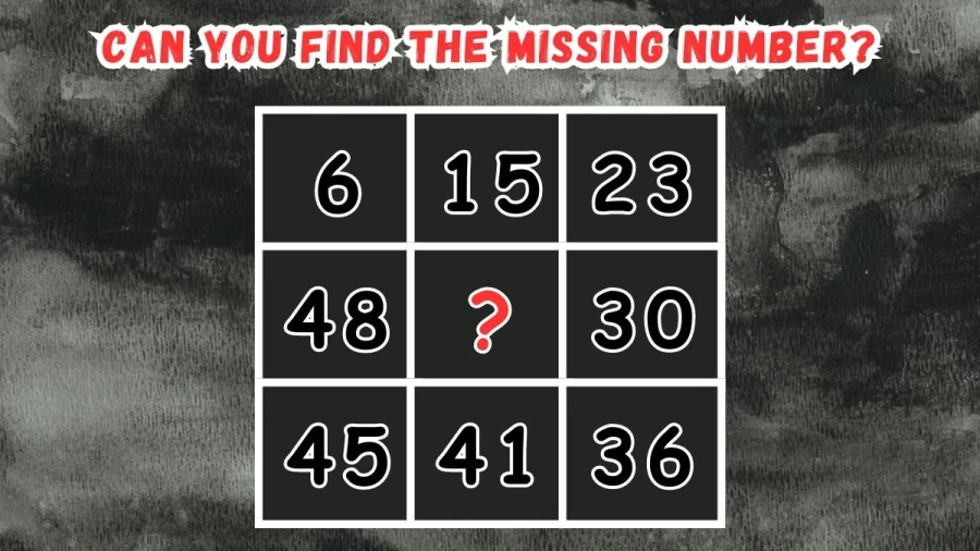 Mind-Boggling Brain Teaser Math Test: Can You Find the Missing Number in 20 Seconds?