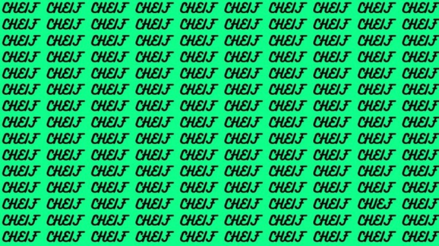 Brain Test: If you have Sharp Eyes Find the Word Chief in 15 Secs
