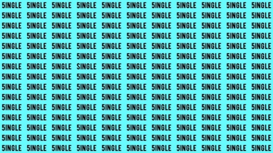 Brain Test: If you have Hawk Eyes Find the Word Single in 15 Secs