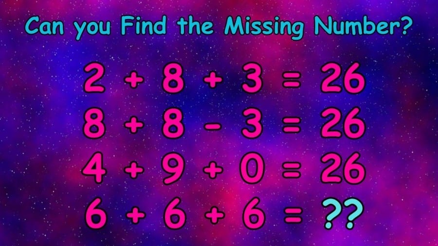 Brain Teaser: Can you Find the Missing Number in this Series