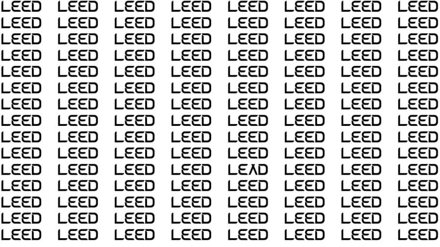 Brain Teaser: If you have Hawk Eyes Find the Word Lead among Leed in 15 Secs