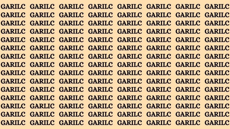 Observation Brain Test: If You Have Hawk Eyes Find The Word Garlic In 15 Secs