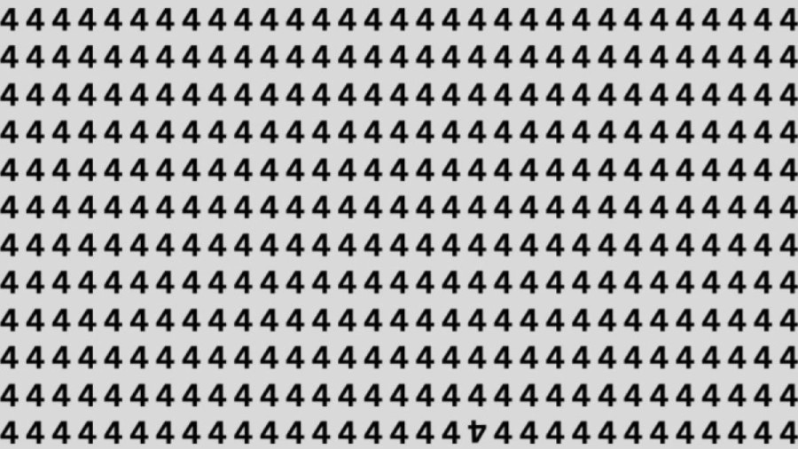 Can You Find the Inverted ‘4’ in this Image within 15 Seconds? Explanation and Solution to the Optical Illusion