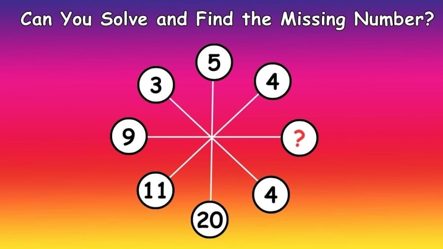 90% Cannot Solve this Brain Teaser, Can You Solve and Find the Missing Number?