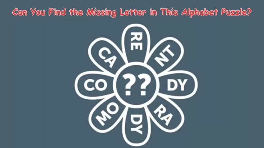 Brain Teaser - Can You Find the Missing Letter in This Alphabet Puzzle?
