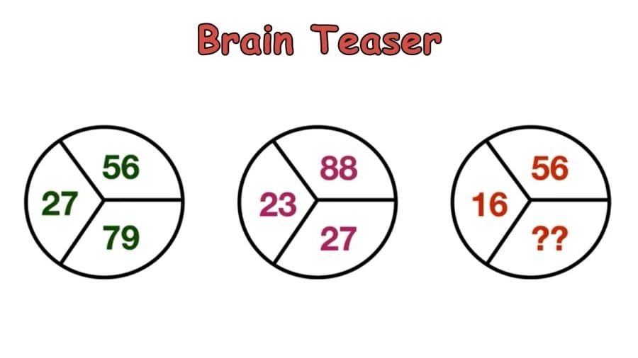 Brain Teaser - Can you Find the Missing Number? Math Circle Puzzle