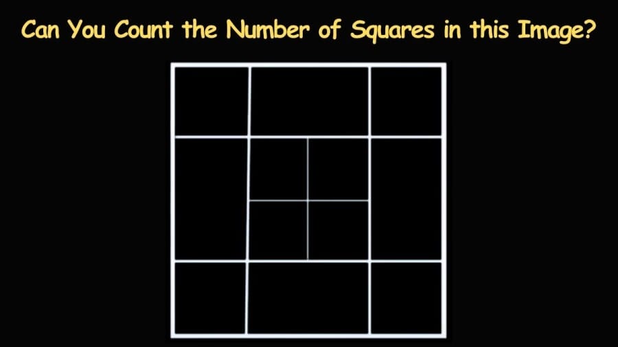 Brain Teaser Eye Test: Can You Count the Number of Squares in this Image?