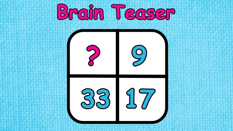 Brain Teaser: Find the Missing Number in 20 Seconds