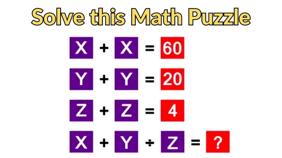 Brain Teaser: If you are a Genius Solve this Math Puzzle in 20 Secs