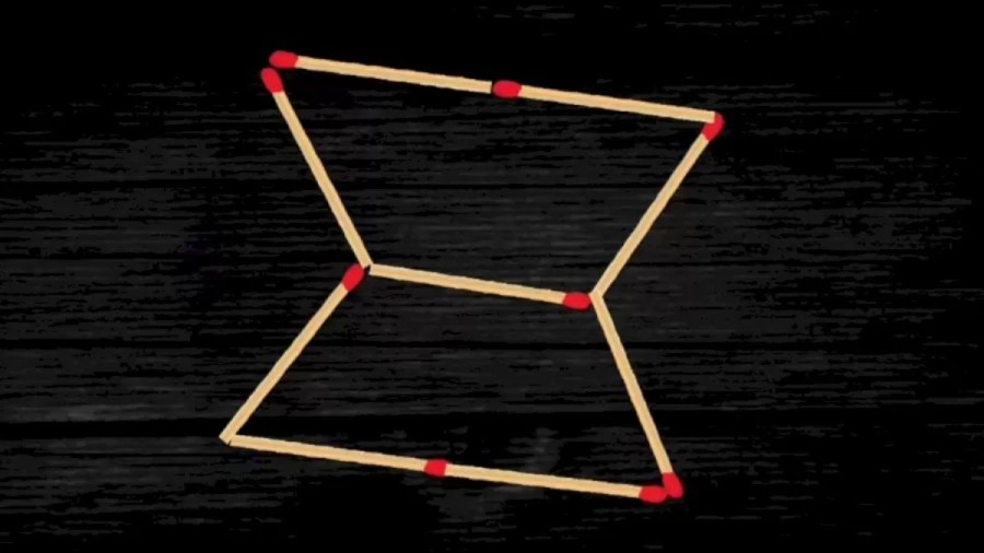 Brain Teaser: Move 2 Matchsticks To Make 3 Triangle