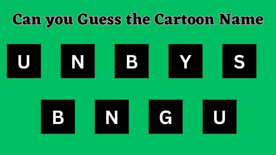 Brain Teaser Scrambled Word Puzzle: Can you Guess the Cartoon Name in 13 Seconds?