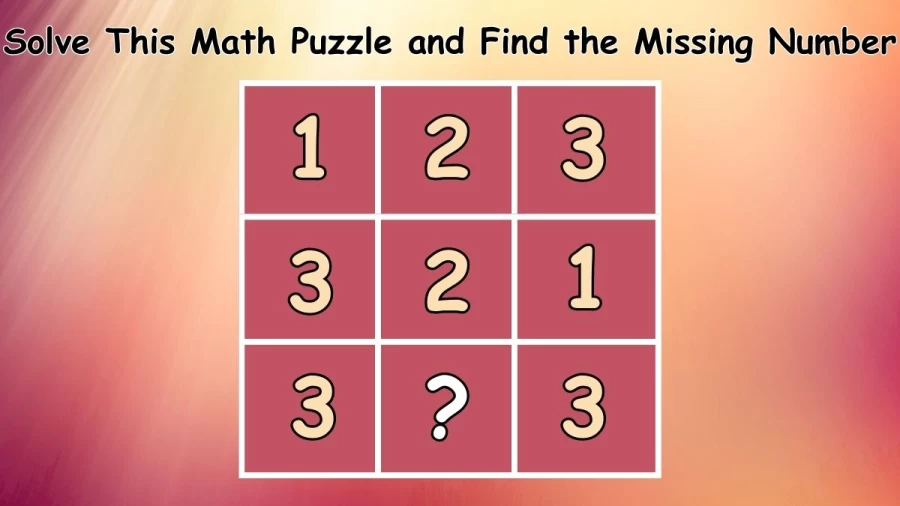 Brain Teaser: Solve This Math Puzzle and Find the Missing Number