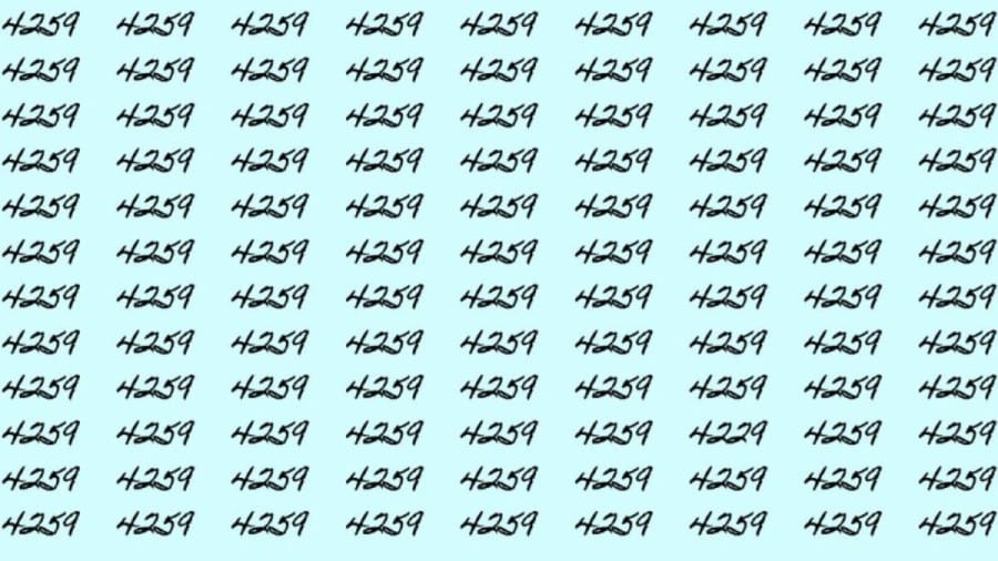 Can You Spot 4229 among 4259 in 30 Seconds? Explanation And Solution To The Optical Illusion
