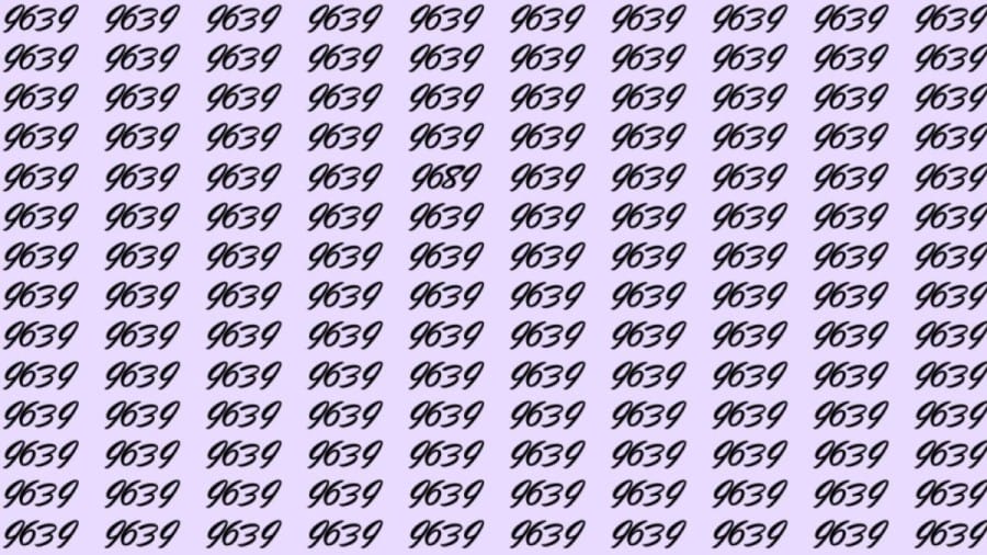 Can You Spot 9689 among 9639 in 12 Seconds? Explanation and Solution to the Optical Illusion
