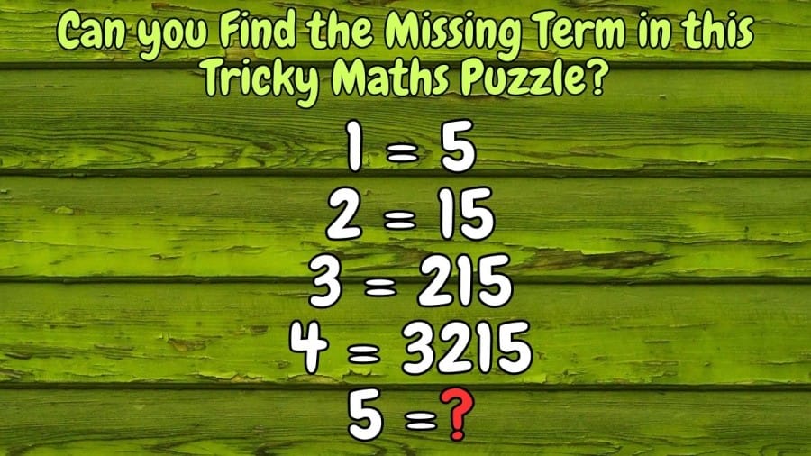 Can you Find the Missing Term in this Tricky Maths Puzzle?