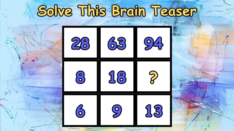 Only 1% Can Solve This Brain Teaser! Can You?
