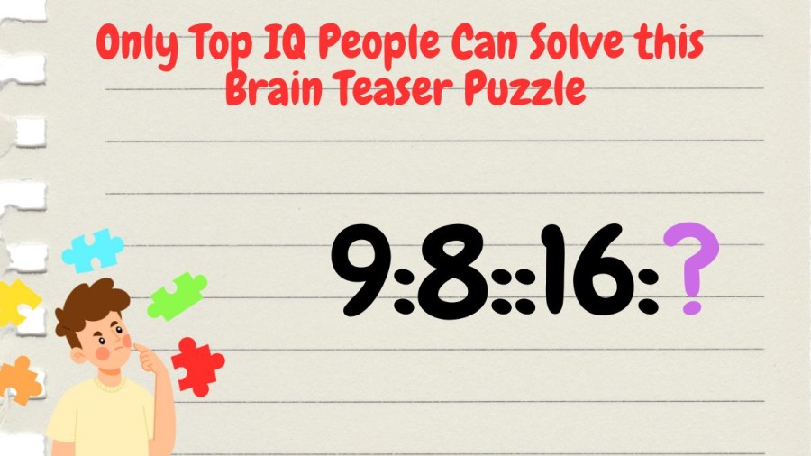 Only Top IQ People Can Solve this Brain Teaser Puzzle within 15 Secs