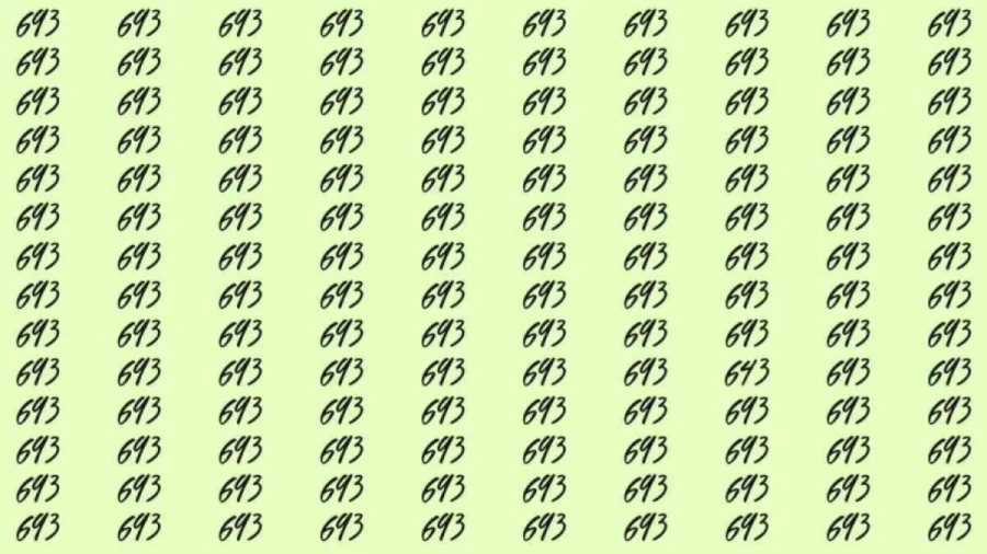 Optical Illusion: If you have eagle eyes find 643 among 693 in 5 Seconds?
