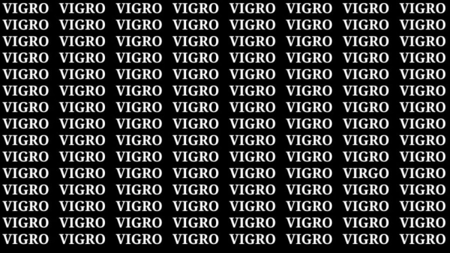 Optical Illusion Visual Test: If you have Hawk Eyes find the Word Virgo within 15 Secs? Explanation and Solution to the Optical Illusion