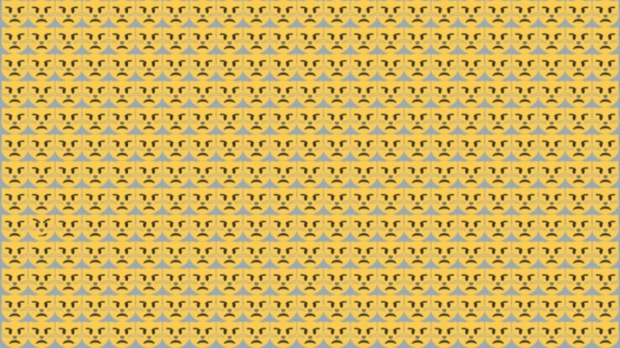 Optical illusion Challenge: Try to identify the Odd Emoji in this picture within 8 seconds