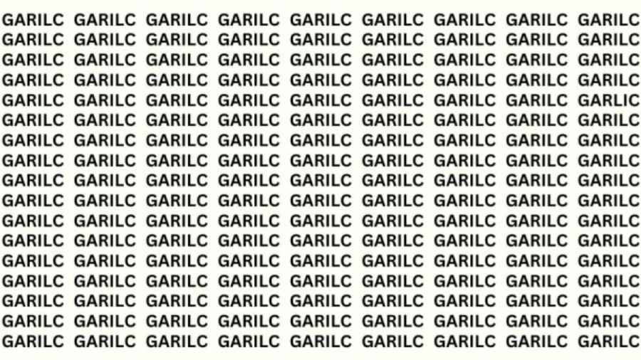 Optical Illusion: If you have eagle eyes find the Word Garlic in 15 Secs