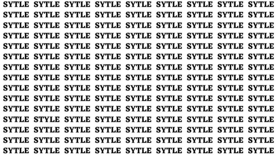 Brain Teaser: If You Have Hawk Eyes Find The Word Style In 15 Secs