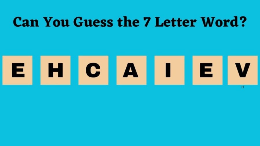Brain Teaser Scrambled Word Finding : Can You Guess the 7 Letter Word in 8 Seconds?