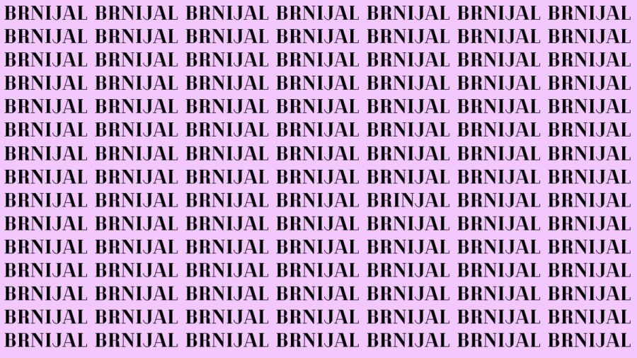 Brain Teaser: If You Have Sharp Eyes Find The Word Brinjal In 20 Secs