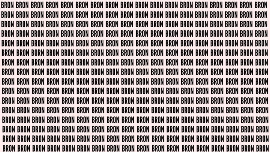Brain Teaser: If You Have Eagle Eyes Find The Word Born In 15 Secs