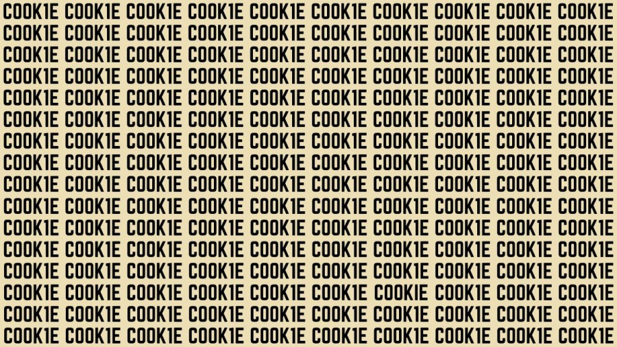 Brain Teaser: If You Have Hawk Eyes Find The Word Cookies In 15 Secs