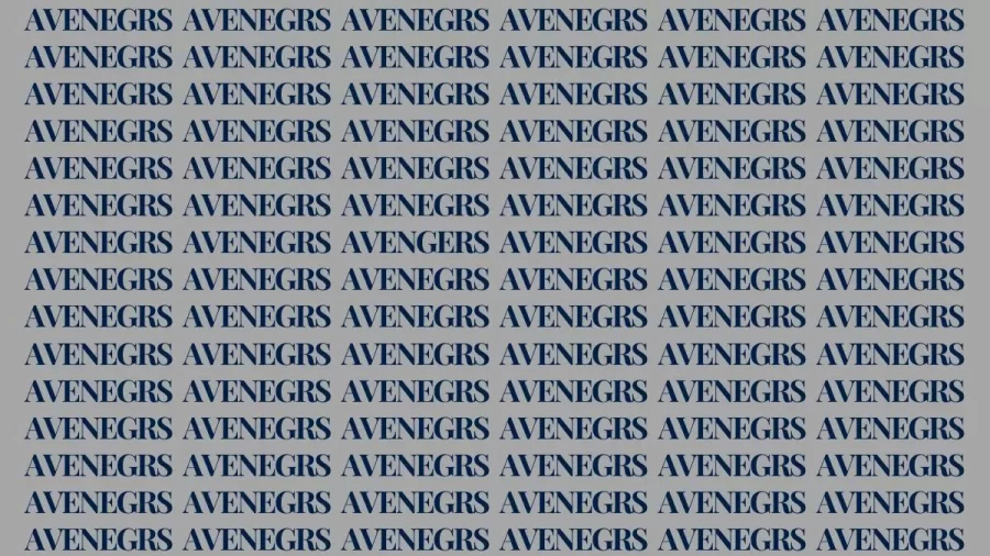 Brain Teaser: If You Have Hawk Eyes Find The Word Avengers In 15 Secs