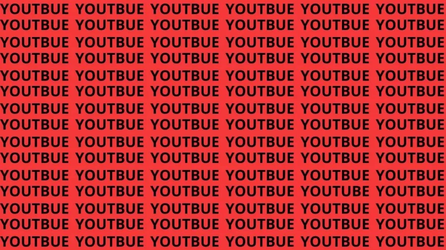 Brain Teaser: If You Have Sharp Eyes Find The Word YouTube In 20 Secs