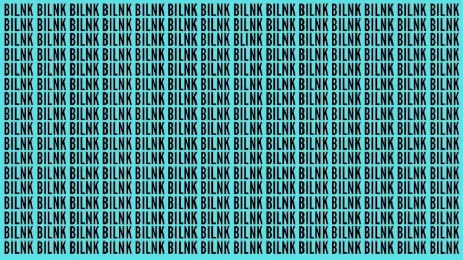 Brain Test: If You Have Eagle Eyes Find The Word Blink In 15 Secs