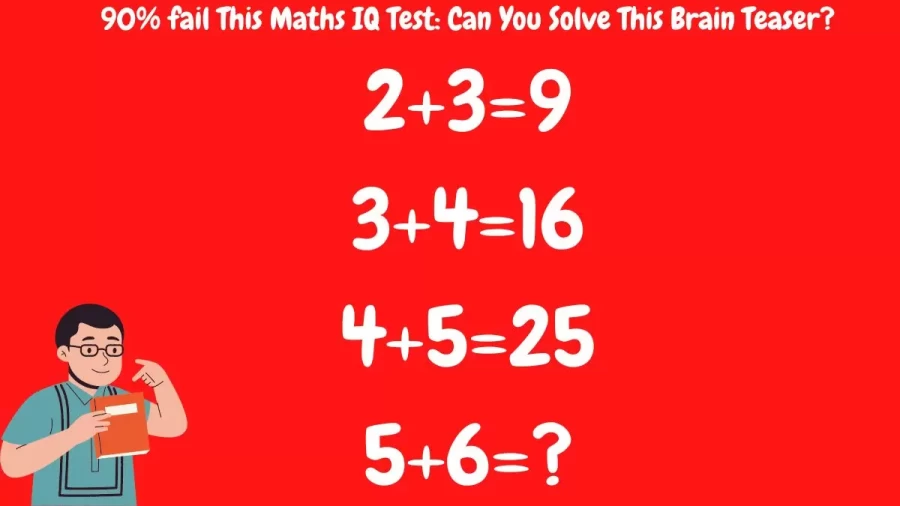 90% fail This Maths IQ Test: Can You Solve This Brain Teaser?