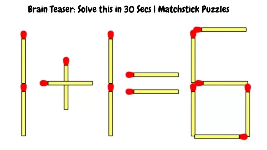Brain Teaser: 1+1=6 Solve this in 30 Secs