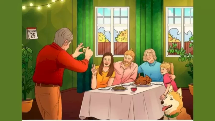 Brain Teaser Attention Test: Can You Spot The Mistake In This Thanksgiving Image?