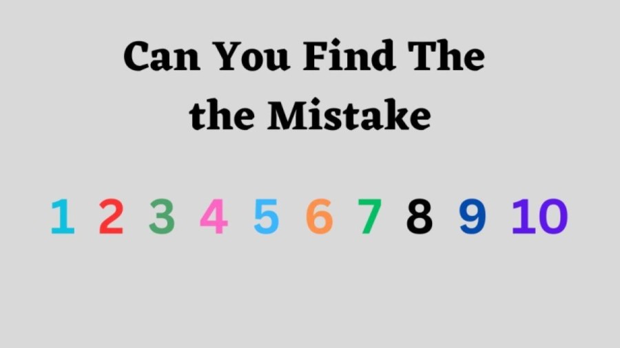 Brain Teaser: Can You Find The Mistake in this Image?