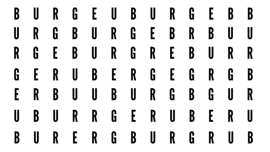 Brain Teaser: Can You Find the BURGER within 25 Secs? Picture Puzzle