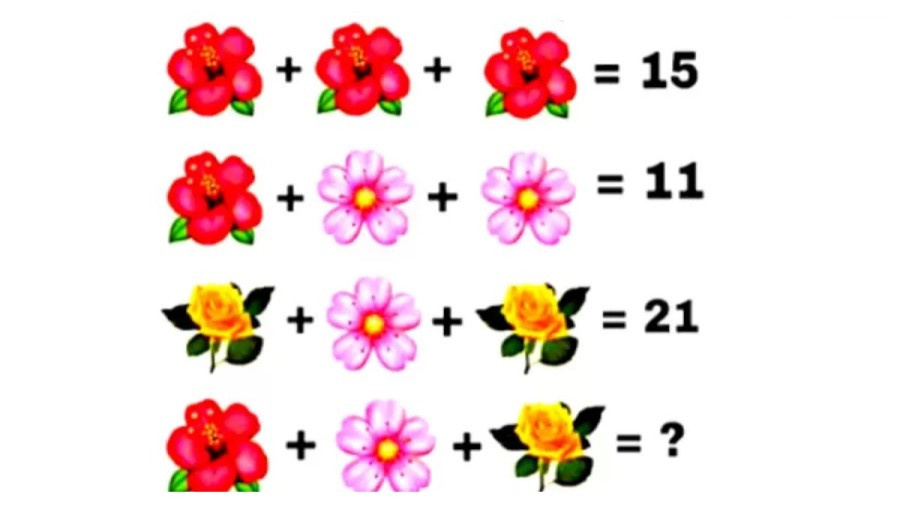 Brain Teaser: Can you solve this Flower Math Puzzle?