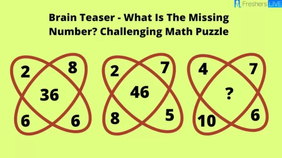 Brain Teaser Challenging Math Puzzle - What Is The Missing Number?
