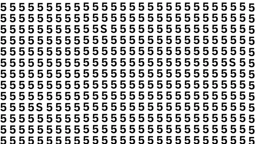Brain Teaser Eye Test: How Many S Can You Find?