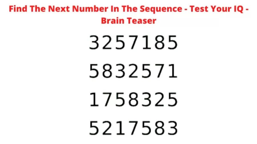 Brain Teaser: Find The Next Number In This Sequence - Tricky Maths Puzzle